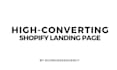 design high converting shopify landing page