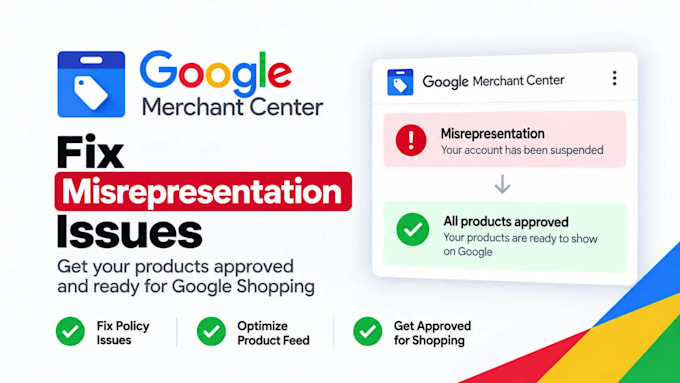 fix your google merchant center misrepresentation issues