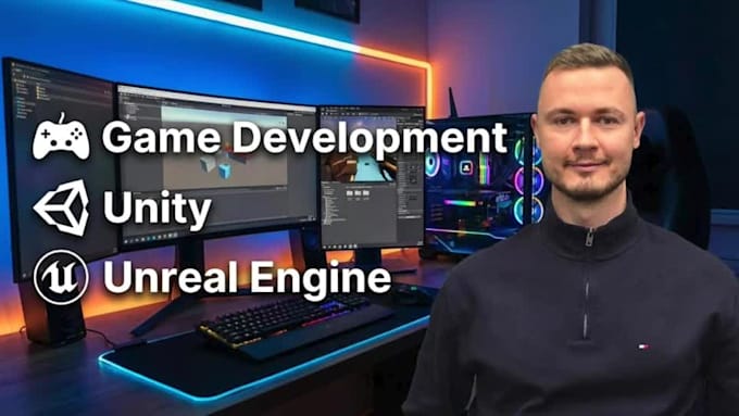 develop a game with unity or unreal engine
