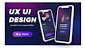 do mobile app ux ui design prototype, landing page in figma