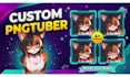 draw a custom furry pngtuber model for streaming
