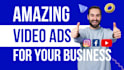 create amazing promo, short video ads for your business