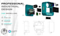 do 3d cad design, cad drawing and 3d modelling