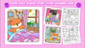create cute, cozy, bold and easy story coloring book