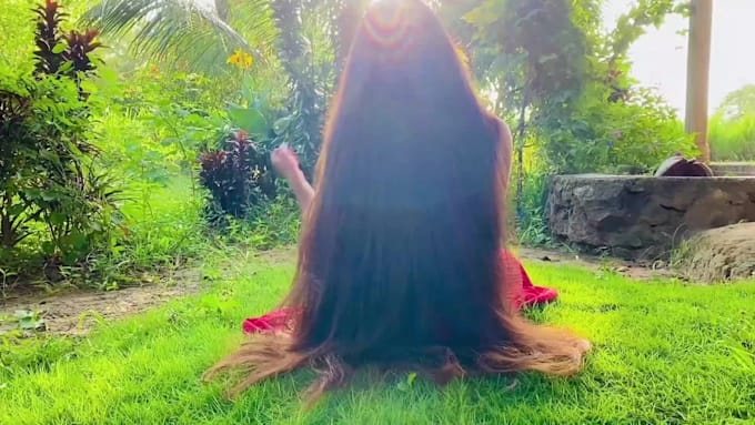 be your video actress with my long hair