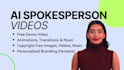create ai spokesperson video with realistic human avatar