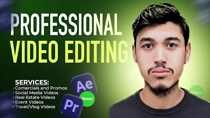 do professional video editing for yt, fb and insta