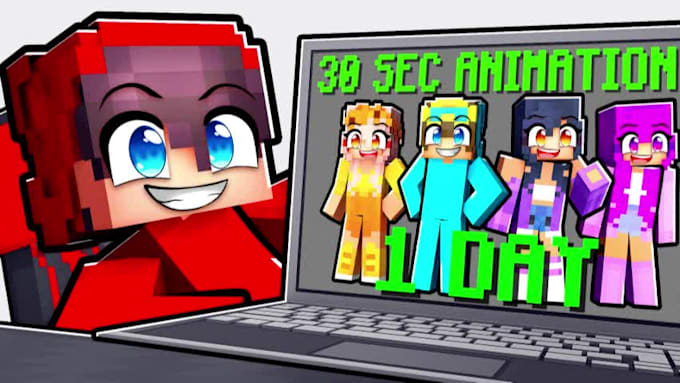 Create minecraft animation for tiktok by Alexbarrets Fiverr