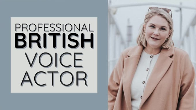 record a professional british female voice over in english