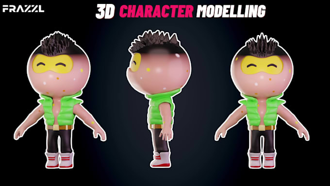 model 3d character, model for games and  animation