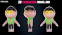model 3d character, model for games and  animation
