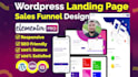 design elementor landing page sales funnel squeeze page
