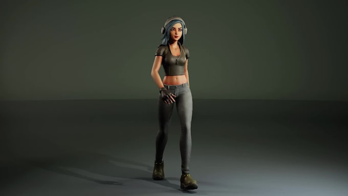 do stylized 3d character realistic 3d game character for unity and unreal engine