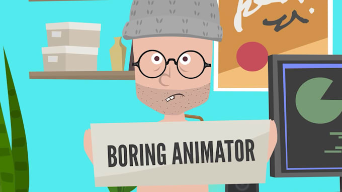 animate any cartoon character and create a 2d animated ad