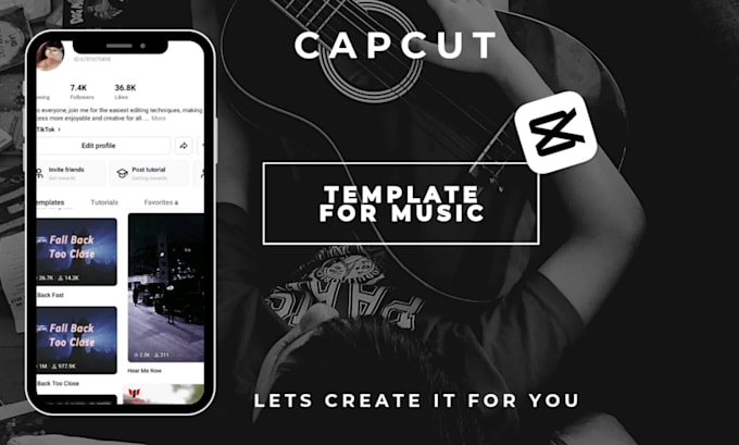 create capcut template for singers and labels