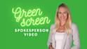 film a green screen spokesperson video 4k