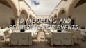 design realistic 3d wedding venue and event render