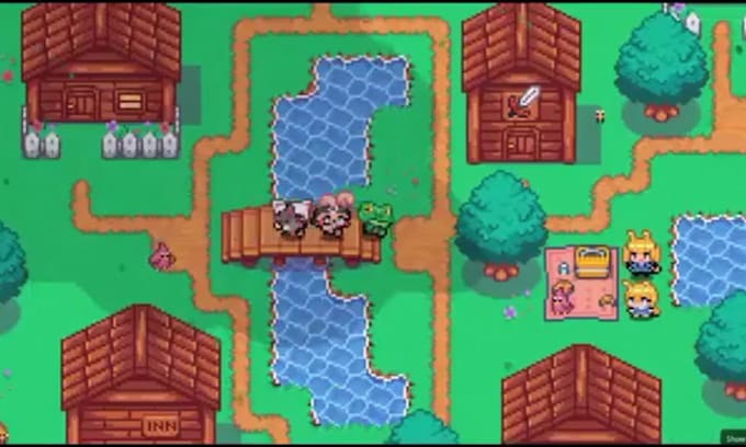 top down pixel tileset character animation sprite sheet rpg game assets tilemap