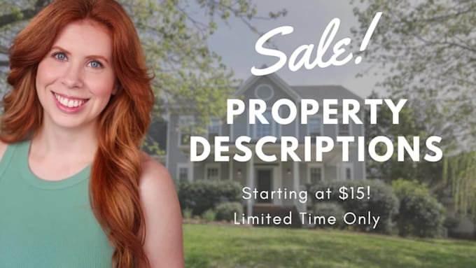 write a stand out real estate property description