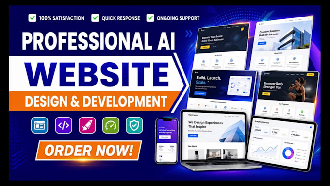 create ai website,ai landing page design or redesign with ai