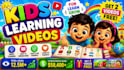 create kids learning videos, educational animation for youtube kids