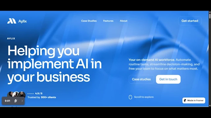 design a high converting landing page as a framer designer