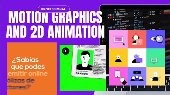 do motion graphics and 2d animation