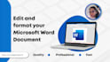 edit, format and enhance your microsoft word document