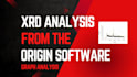 do xrd graph analysis using origin software