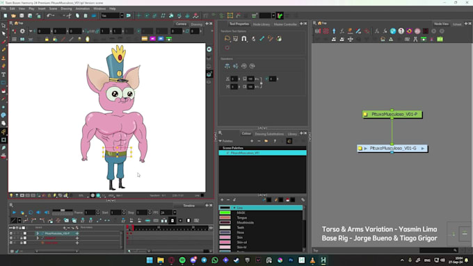 be creating a simple 2d rig of your characters