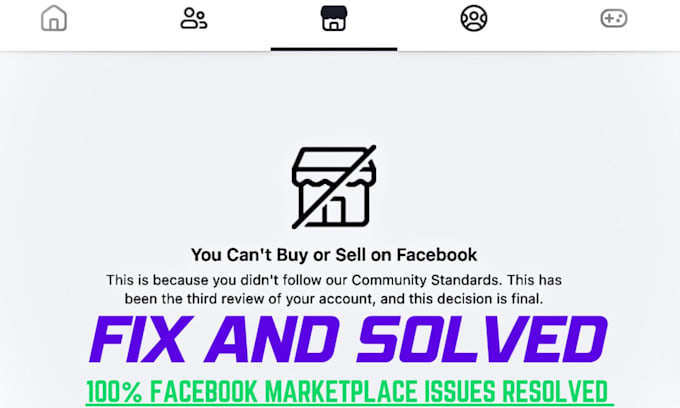 resolve and fix your facebook marketplace issues