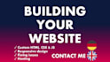 build, design website development using responsive HTML, CSS