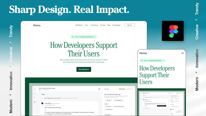 design figma UI UX for websites, landing pages, and mobile apps