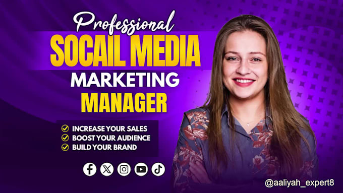 be your social media marketing manager for organic growth and meta ads