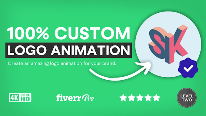 create a custom intro outro logo animation