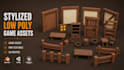 create stylized low poly 3d models, game props with textures