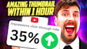 design catchy youtube thumbnail