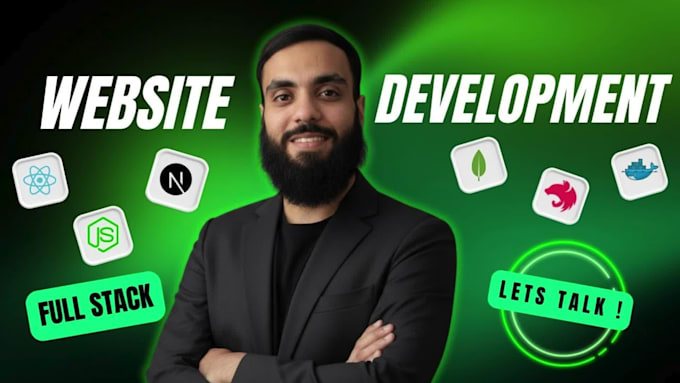 custom website development as full stack developer, front end developer