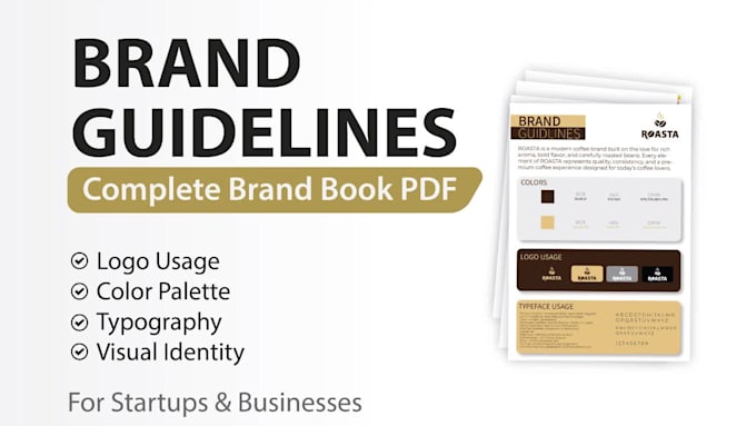 create a professional brand style guide and brand guidelines