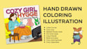 custom bold and easy cozy scenes coloring pages