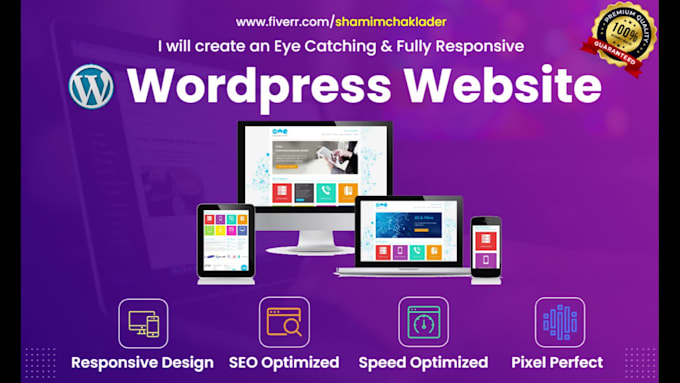 Design and develop responsive wordpress website by Shamimchaklader | Fiverr