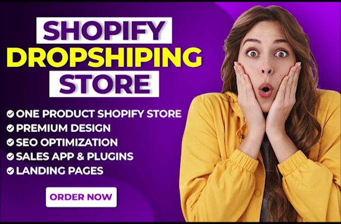 Best Price! I will create shopify website, one product shopify store, shopify dropshipping website  for $80
