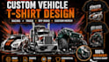 create custom vehicle illustrations for t shirts