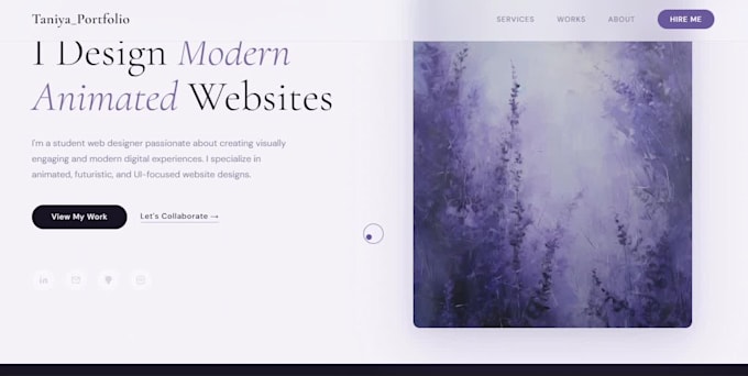 create a modern responsive portfolio website