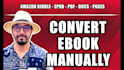 convert PDF to epub, word to epub, pdf to kindle ebook