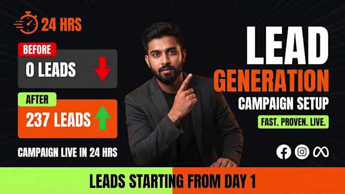 setup your facebook lead generation ads campaign live within 24 hours