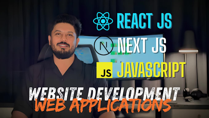do website and web application development in react js next js, ai development