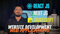 do website and web application development in react js next js, ai development