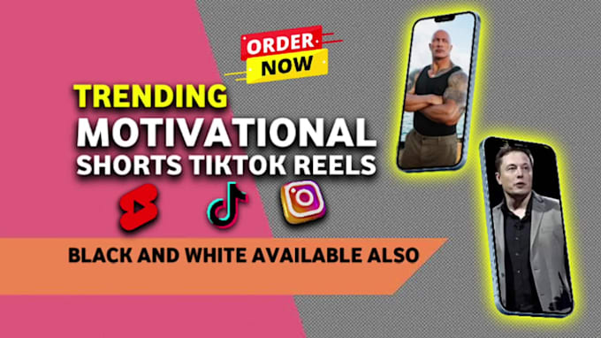 create trending motivational shorts, tiktok and reels