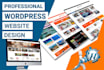 install wordpress, setup theme demo contents do customization